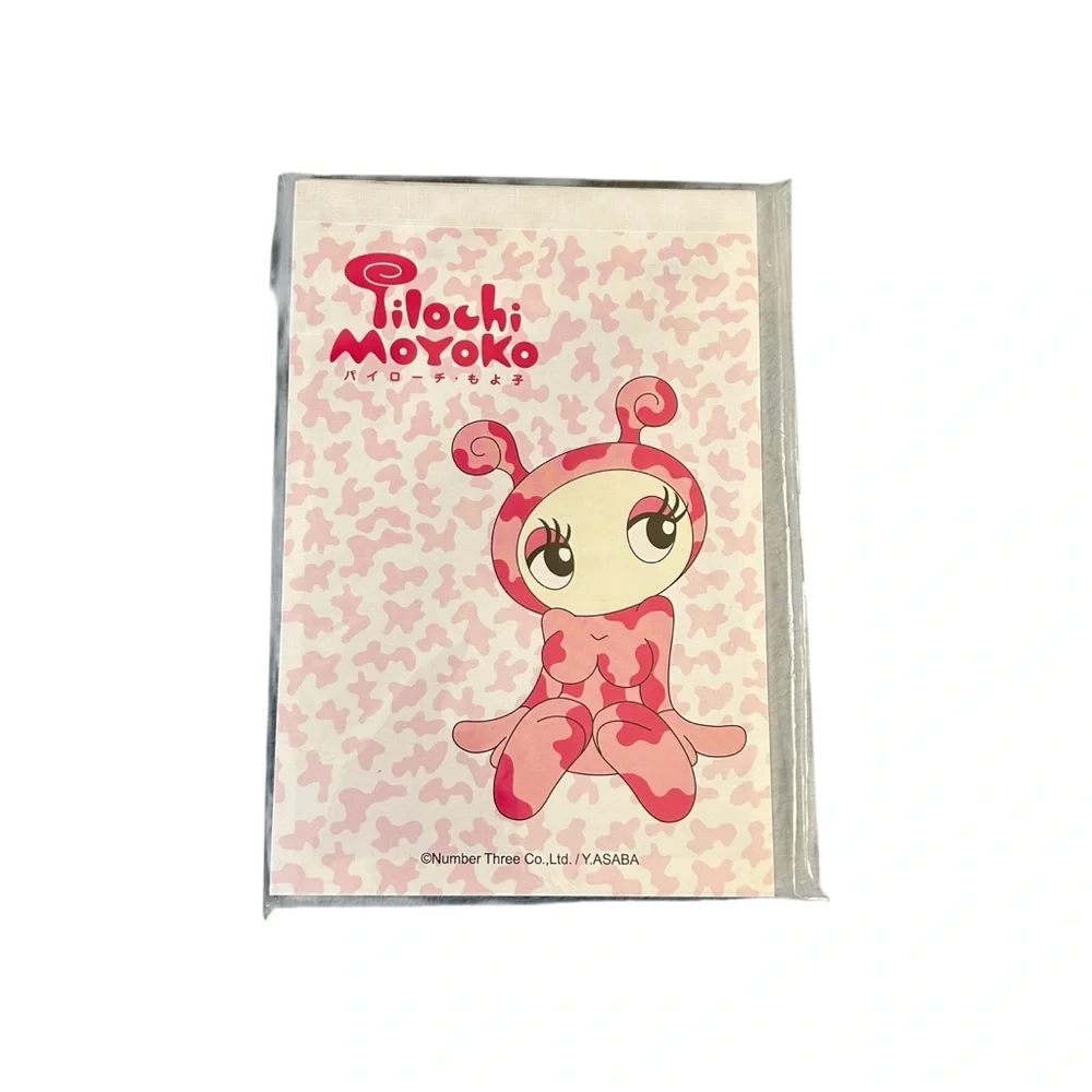 Vintage Y2K Pilochi Moyoko Cute Pink Character Notepad Asian Stationary NWT